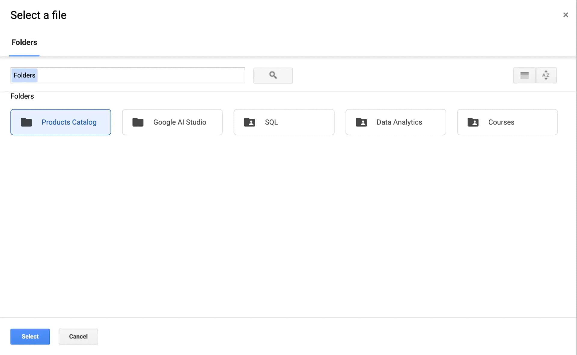 Select Google Account