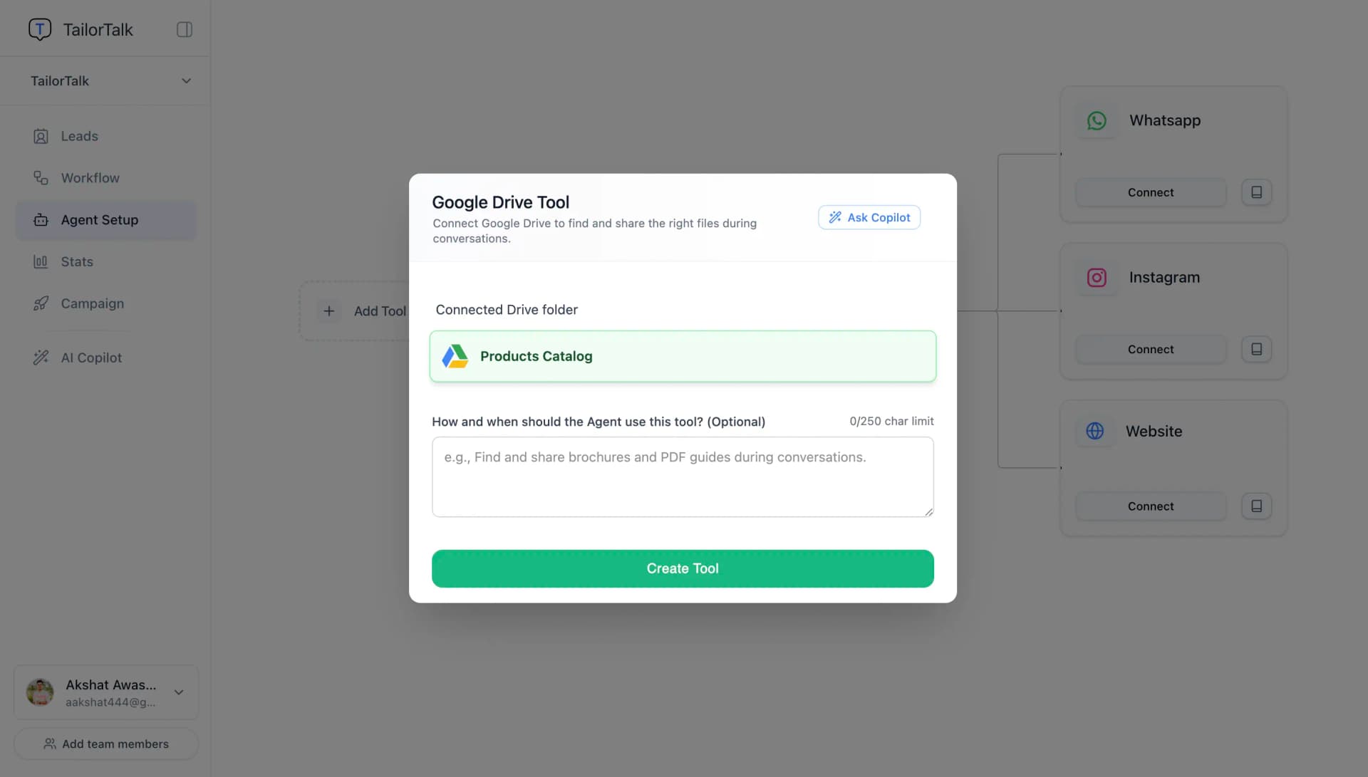 Select Google Account