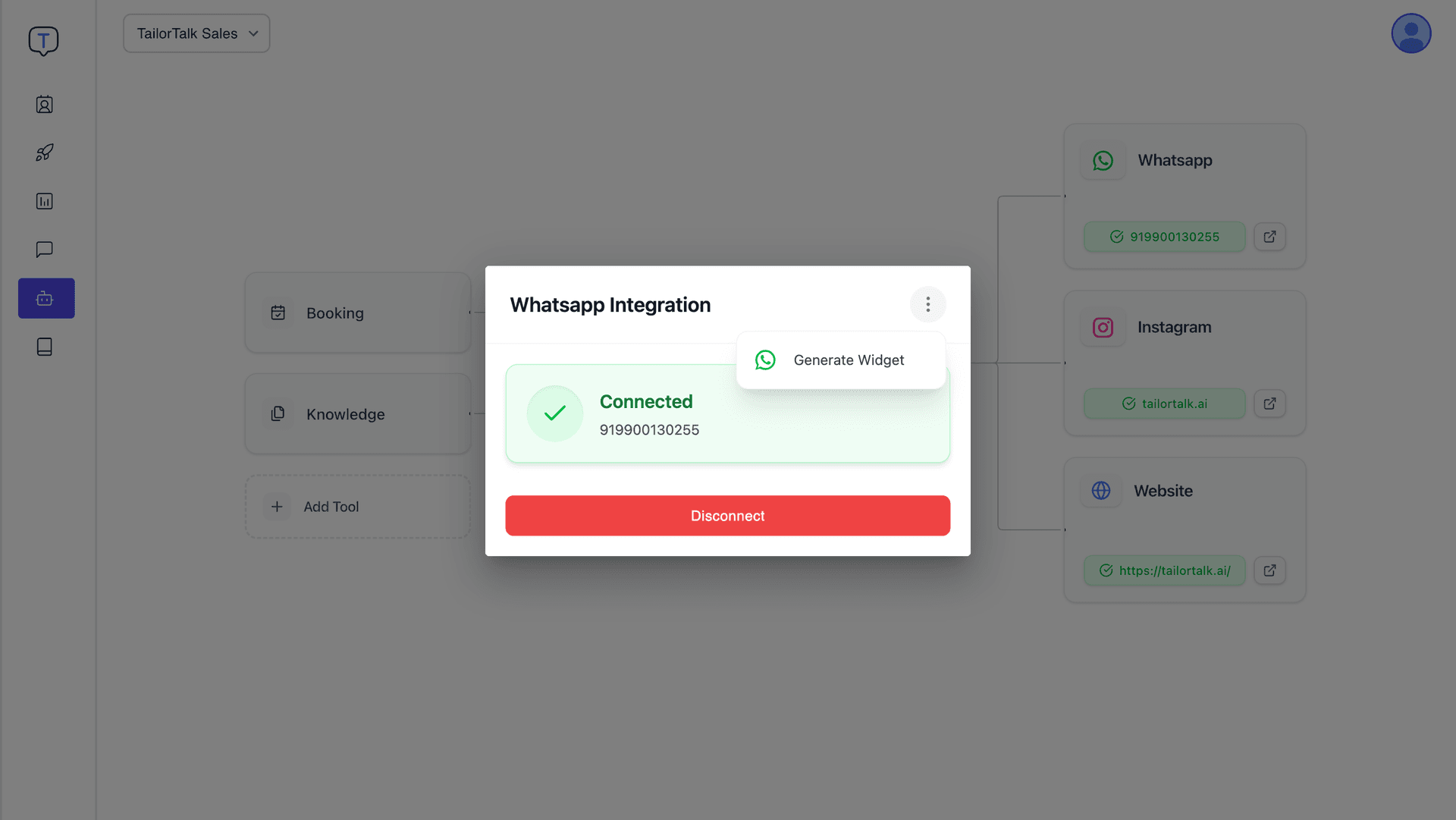 WhatsApp integration