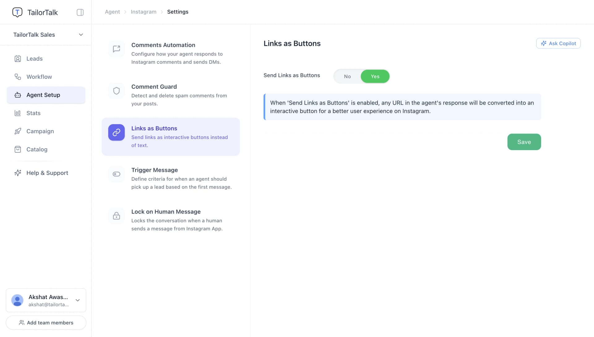 Links as buttons