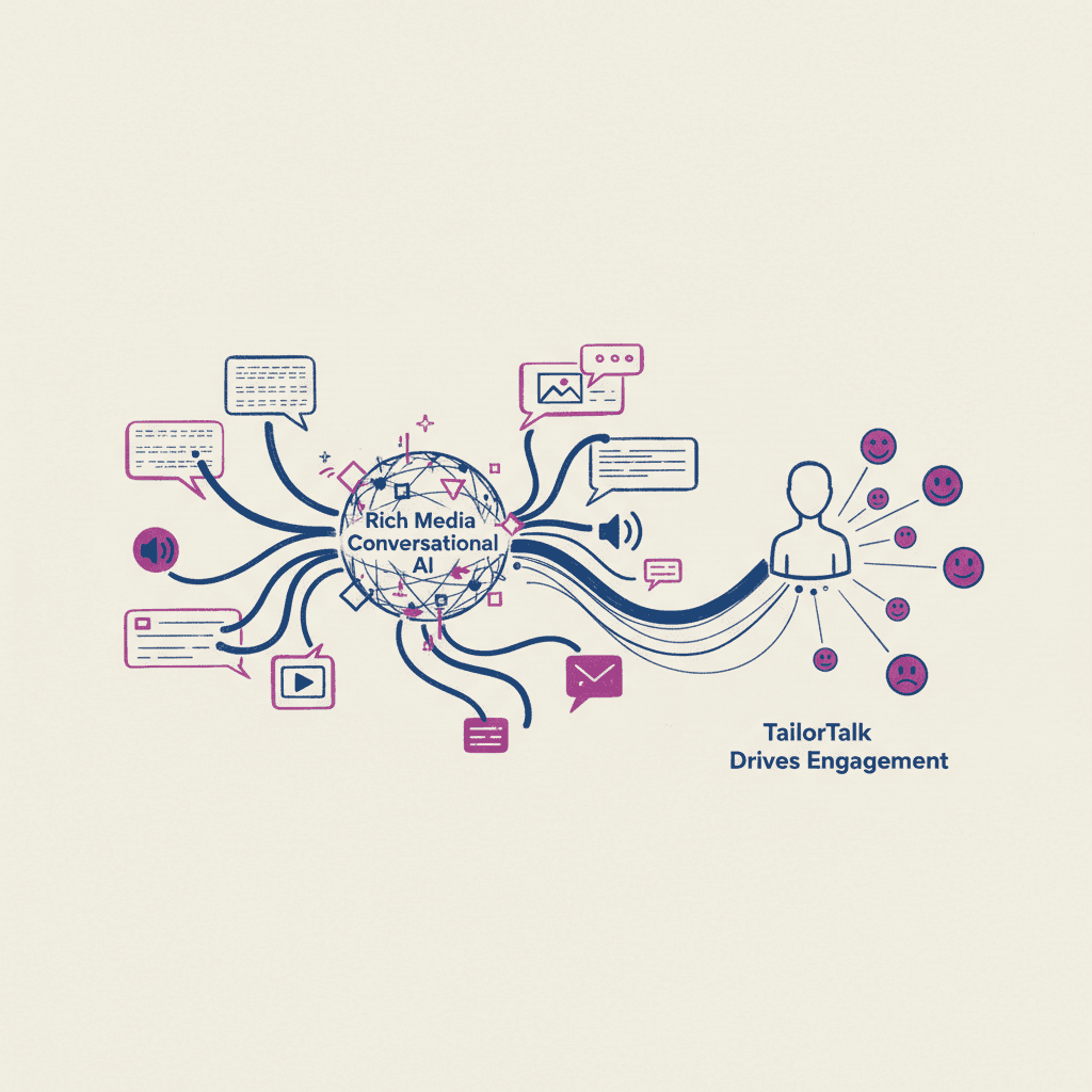 Rich Media Conversational AI: TailorTalk's Engagement