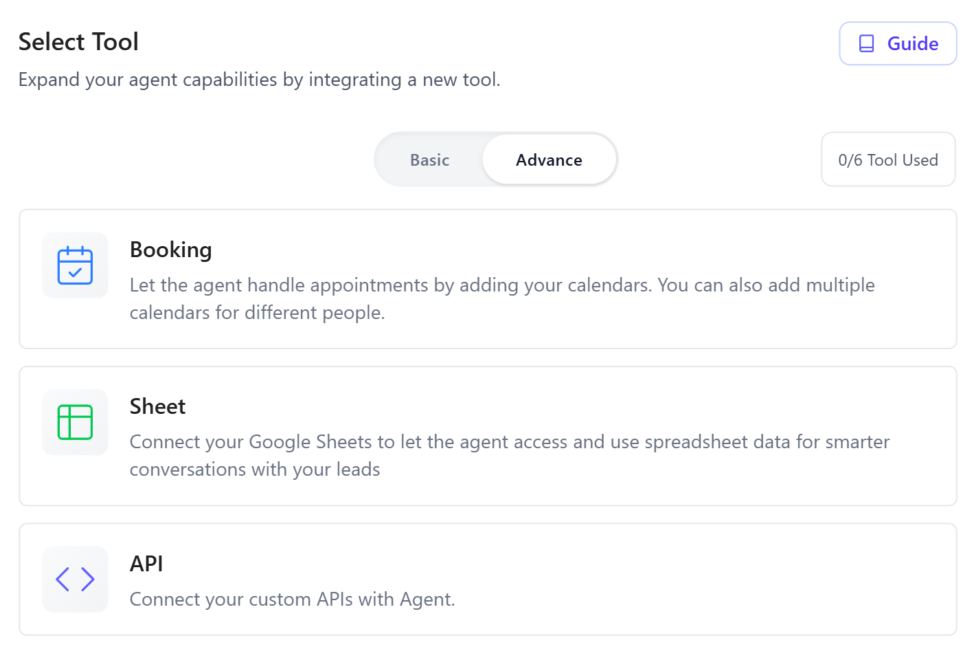 Advanced Tools